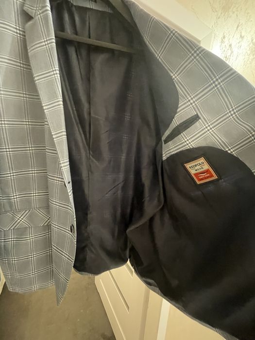 Marynarka męska w kratkę uniwersalna