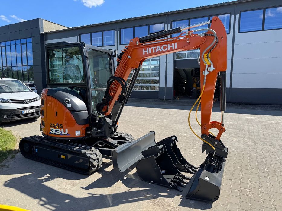 Hitachi ZX33-6 3740kg  Szybkozłącze 3 Łyżki  Fabrycznie Nowa Minikoparka 2025 Gwarancja 5 LAT