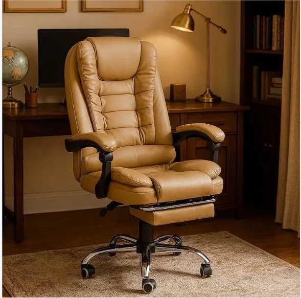 Офісне ігрове крісло з еко шкіри офисное игровое кресло офисный стул