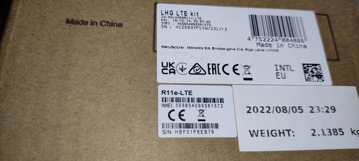 Внешняя точка доступа MikroTik LHG LTE with 17dBi (RBLHGR&R11e-LTE)