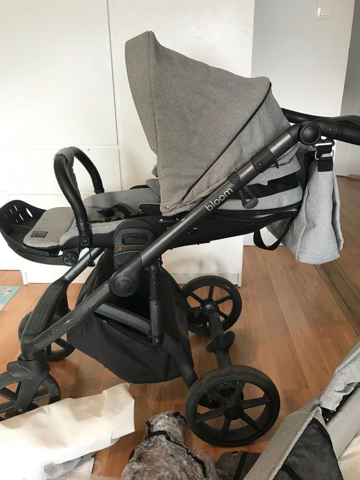 Wózek Roan 2w1 Bloom Silver Chevron gondola i spacerówka plus gratisy