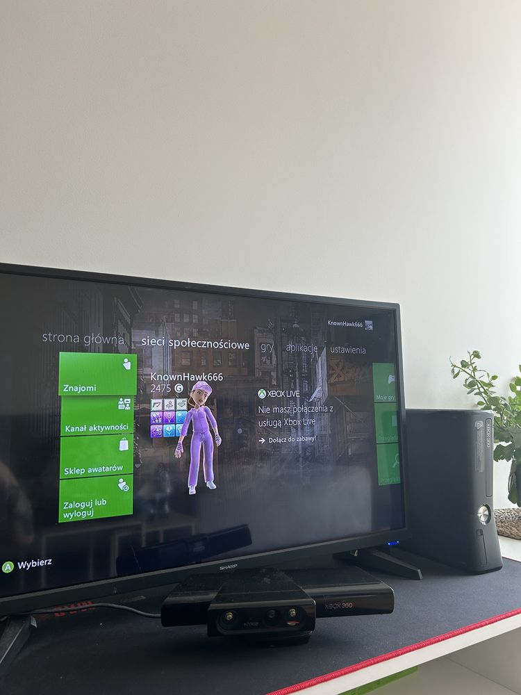 Xbox 360 kinect, 2 pady + GRY