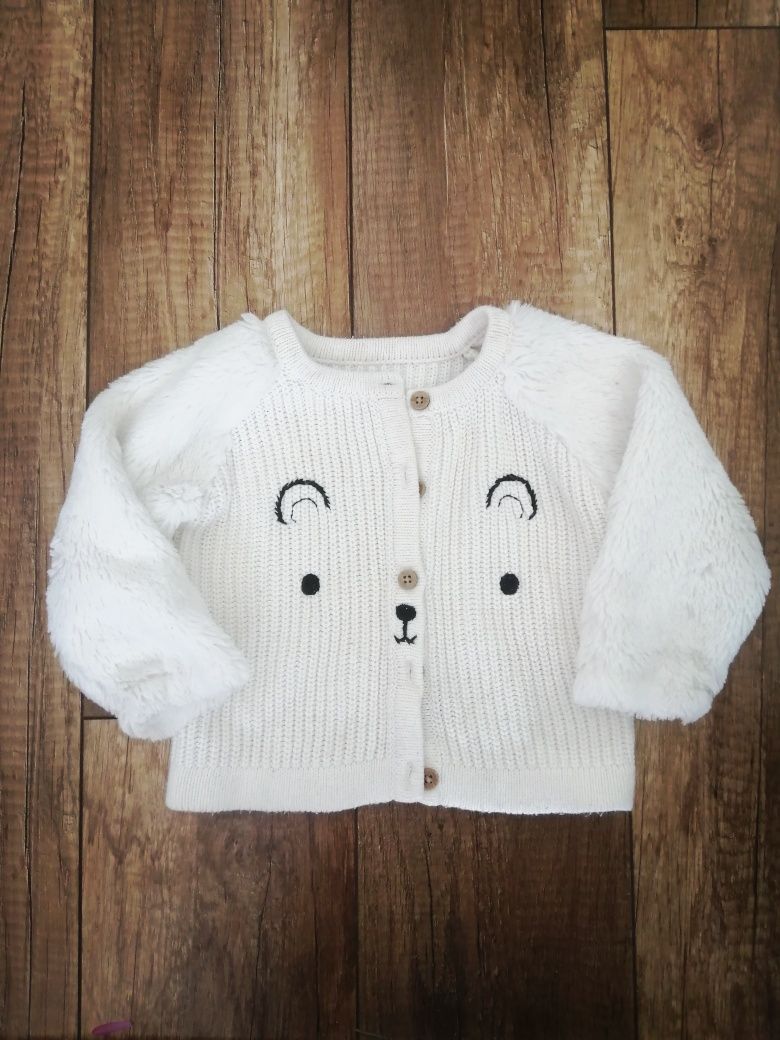Sweter niemowlęcy  miś 6-9 miesięcy