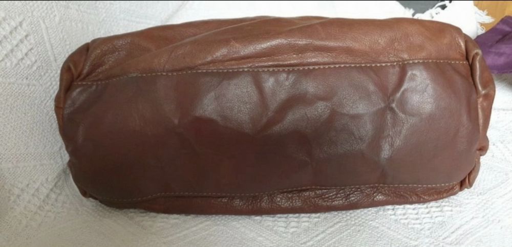 Torba skórzana na krótkich paskach