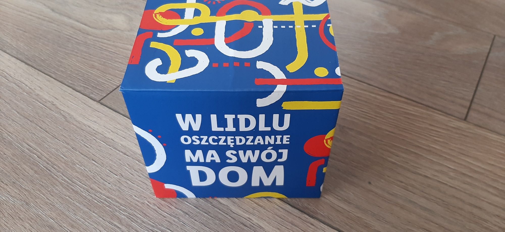 Skarbonka lidl niebieska nowa