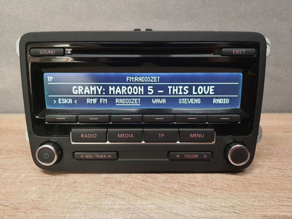 Radio samochodowe VW Volkswagen RCD310 CD z MP3 Passat B7 Golf VI +KOD