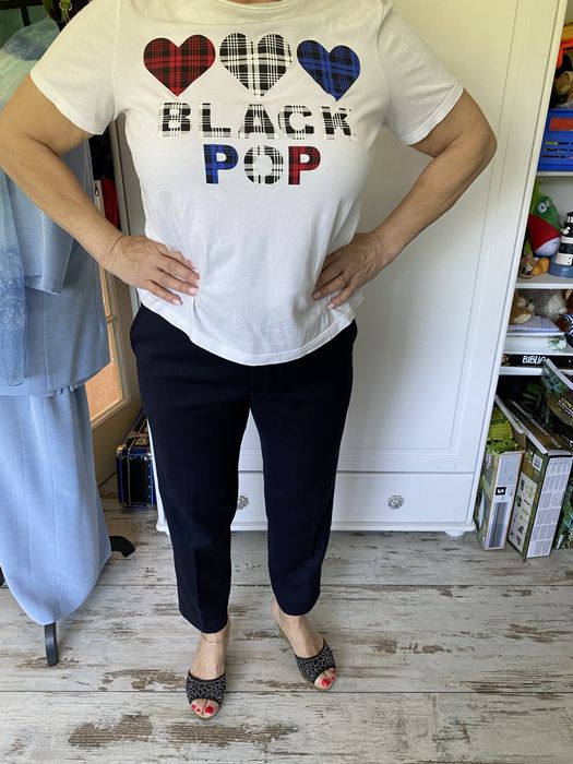 Filippa K. Wełna wełniana lana chinos chinosy do kostek 40 L