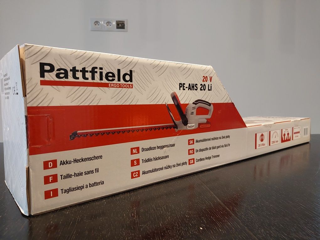 Elektryczne nożyce do żywopłotu Pattfield PE-AHS 20 Li