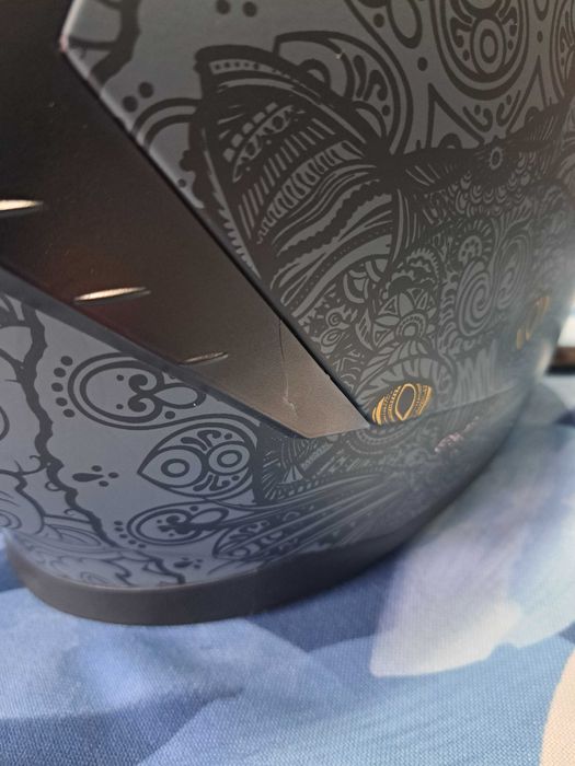 Kask motocyklowy skuter L 57-58cm zestaw słuchawkowy interkom intercom