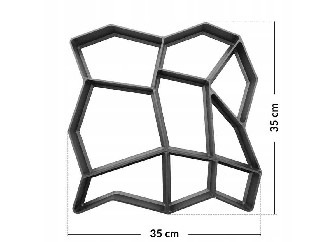 FORMA do SAMODZIELNEGO wylewania KOSTKI brukowej Z BETONU kostka bruk