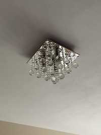 Lampa sufitowa London Crystal srebrna