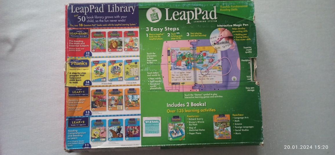 Leap PAD learning system- książki edukacyjne