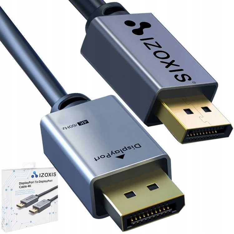 Kabel HQ DisplayPort Display DP-DP 60Hz 4K 2m ** Video-Play Wejherowo