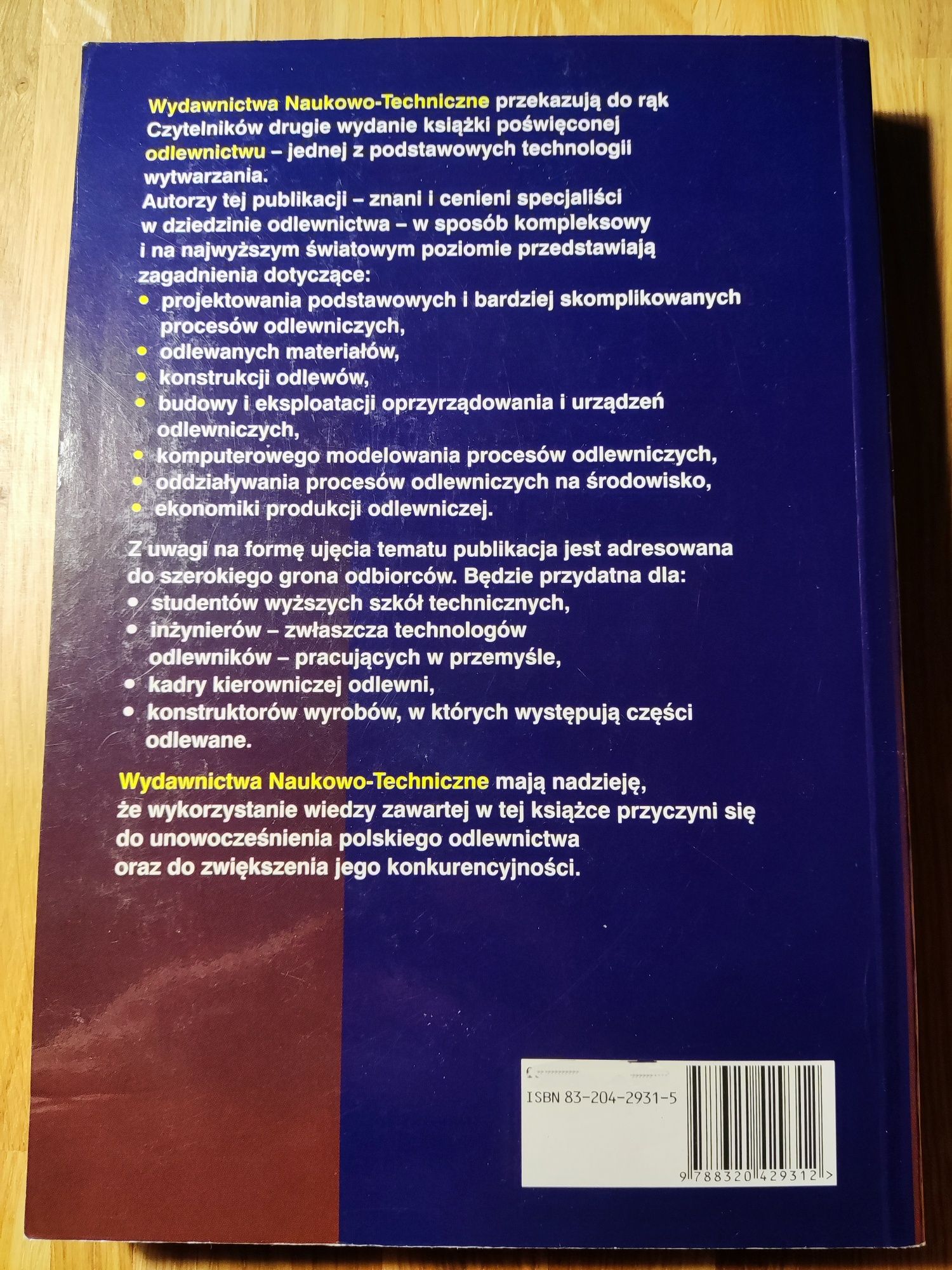 Odlewnictwo. M.Perzyk, S. Waszkiewicz, M. Kaczorowski