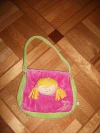 Вместительная и яркая велюровая сумка для девочки Anna Club Plush