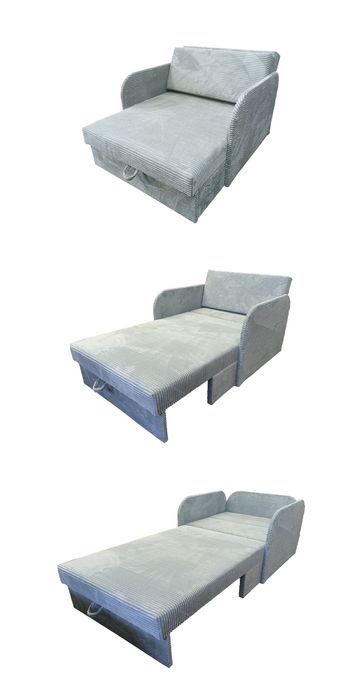 Sofa fotel amerykanka Kubuś dla dzieci z pojemnikiem na pościel