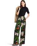 Ralph Lauren floral Satin Charmeuse Wide-Leg. Широкие штаны сатин р S