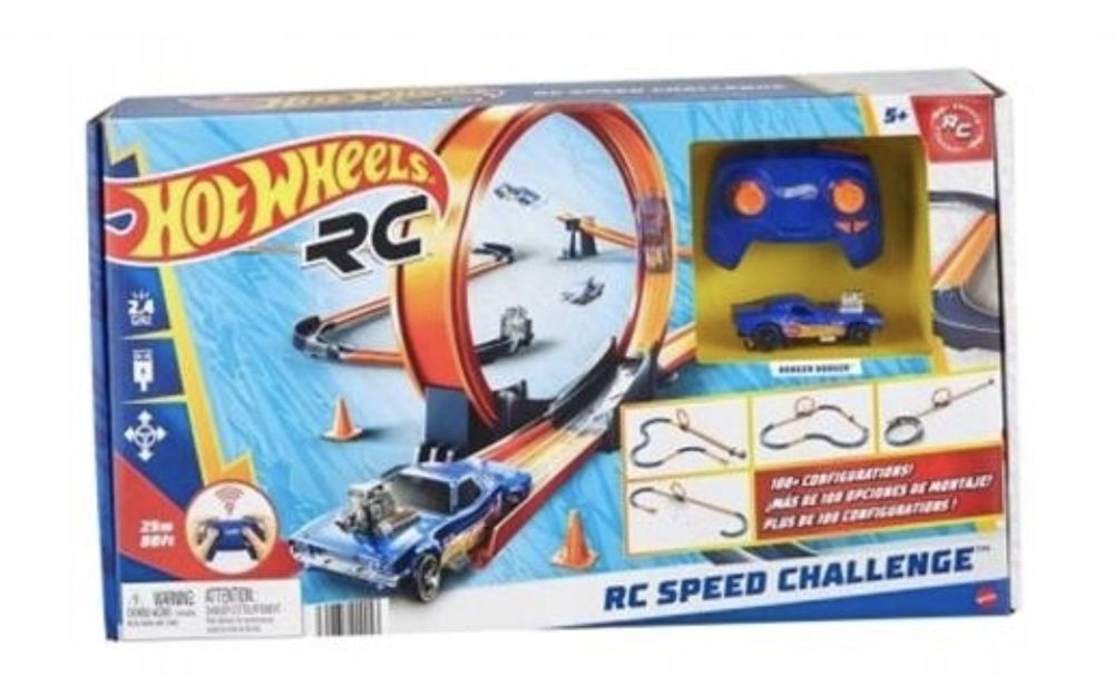 HOT WHEELS RC Wyzwanie prędkości Zestaw torów + pojazd 1:64 HXX45 nowe
