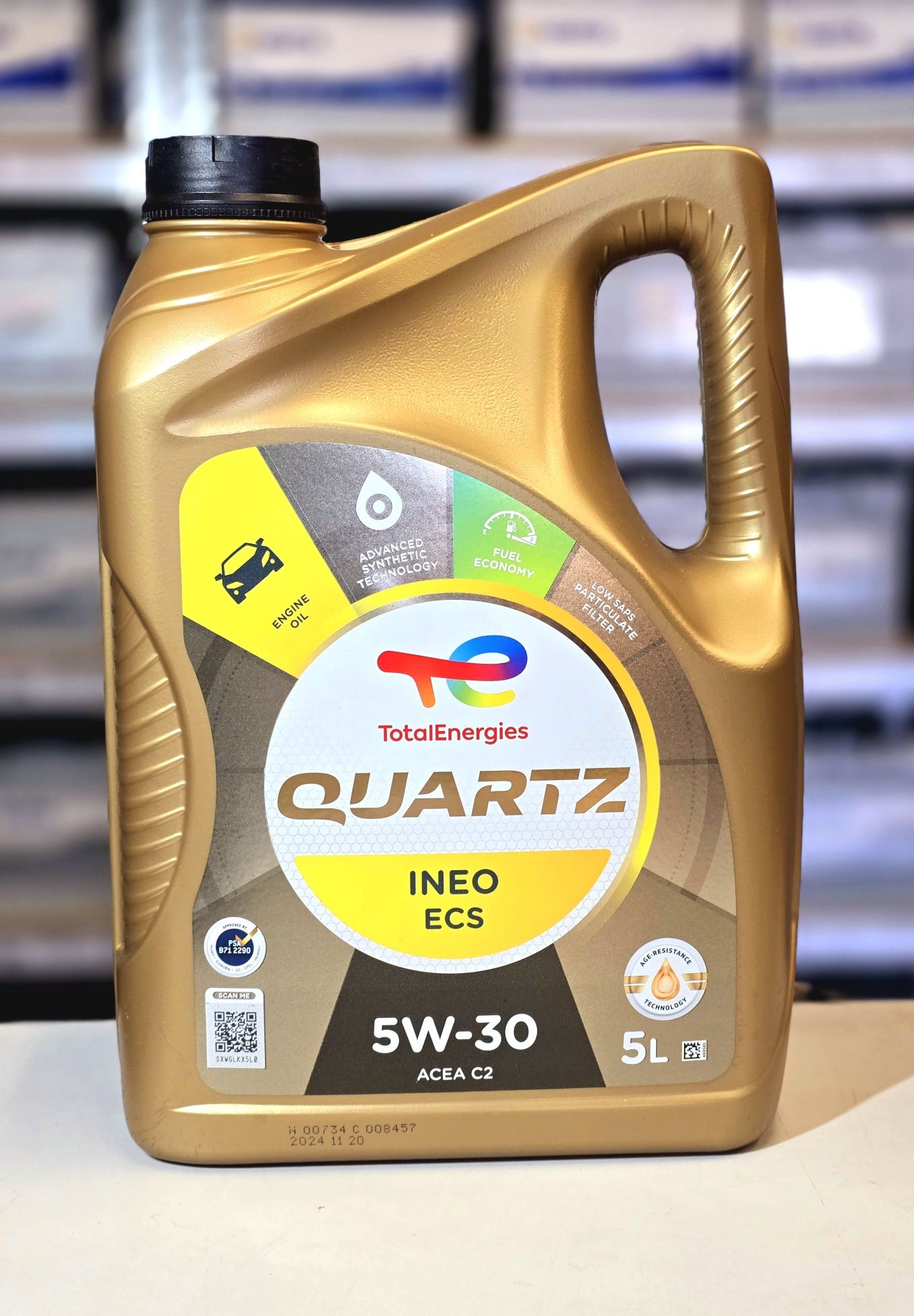 Olej 5W30 5L TOTAL quartz INEO ECS C2