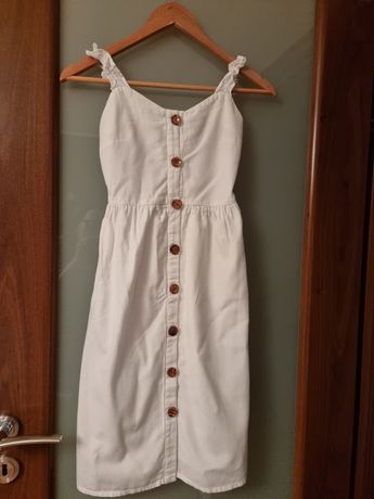 Bawełniana Sukienka na guziki 134 cm