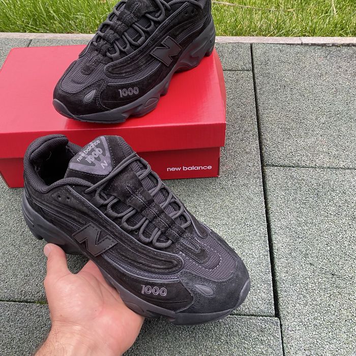 Кроссовкі new balance 1000 чорни натурално замш деми сезон