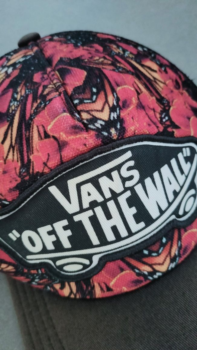 Vans czapka z daszkiem damska brąz i róż