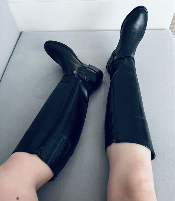 Ботинки сапоги ботфорты кожа натуральная GUESS оригинал