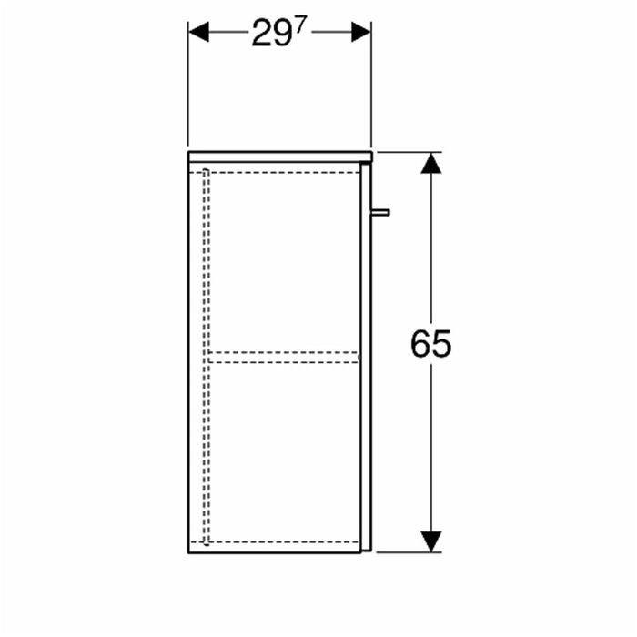Koło Nova Pro Premium szafka boczna wisząca orzech włoski 501.357.00.1
