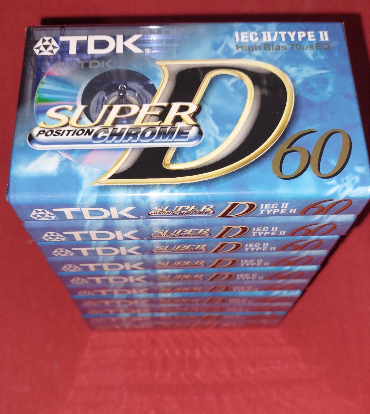 Lote de 10 Cassetes TDK Super D Chrome
Type II