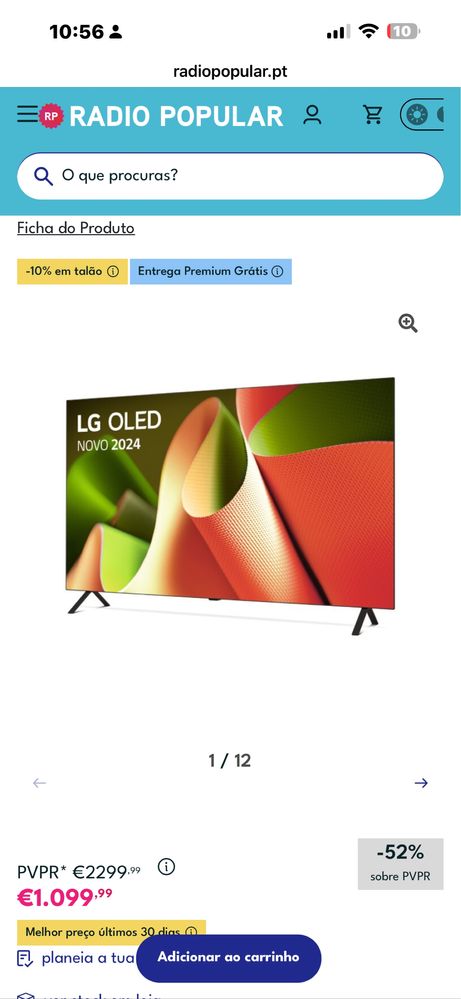 TV 65 OLED 4K, modelo OLED65B46LA, tv pouco usada, esta nova !!
