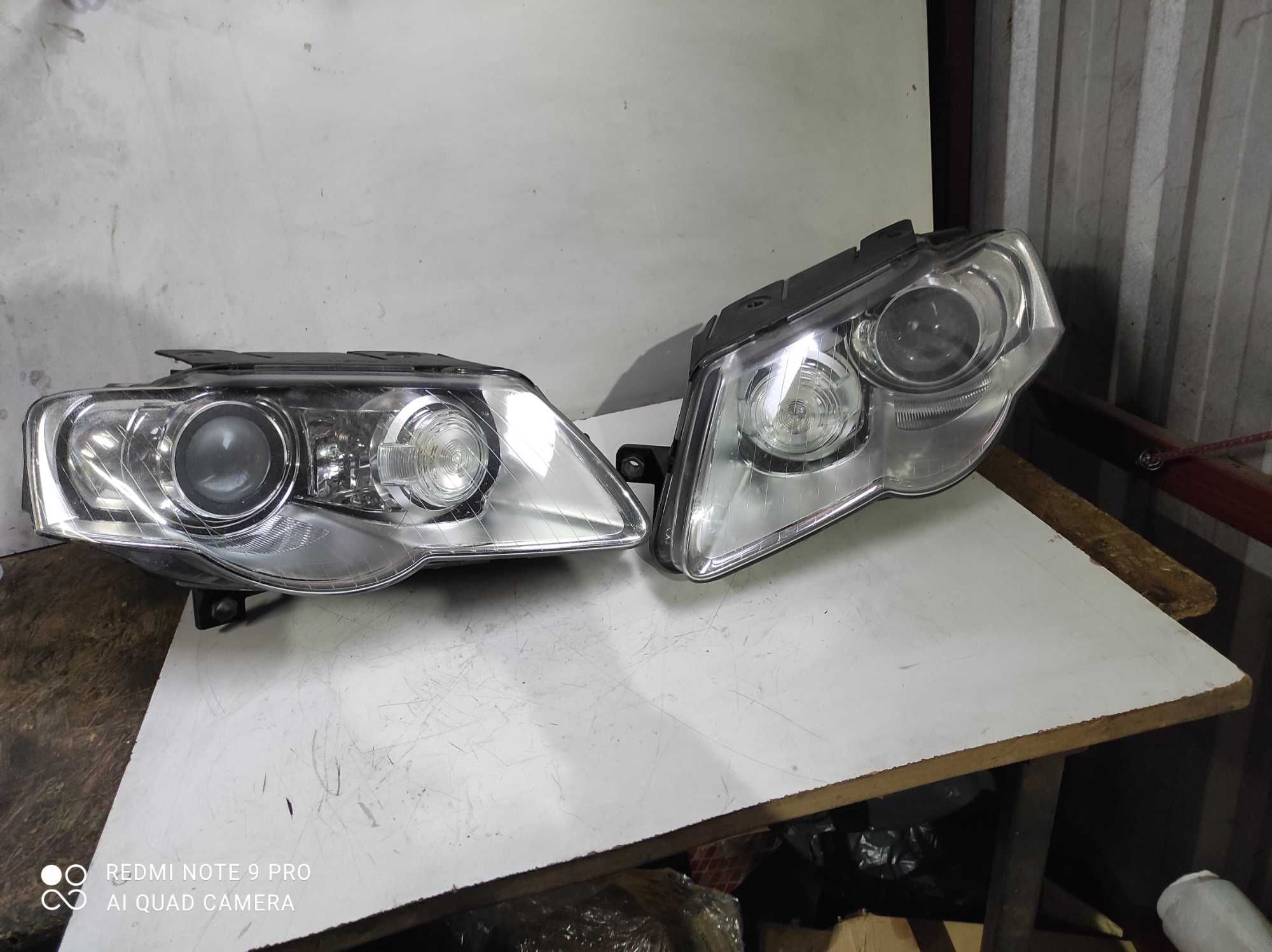 VW Passat b6 lampy prawa Bi Xenon skrętny Europa oryginał kpl
