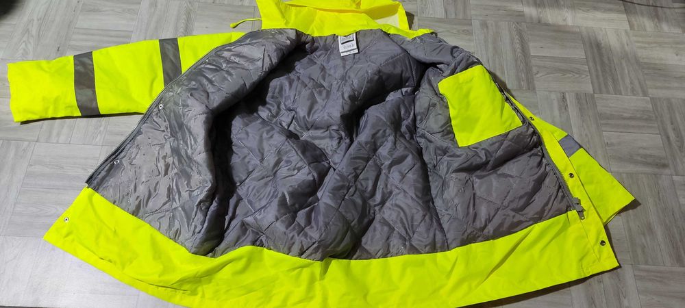 р52-54 Тепла робоча куртка Спецодяг чоловіча Водостійка Сигнальна