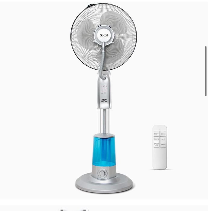 Вентилятор з розпиленням води Gotoll GLMF-40 Mist Fan 40см