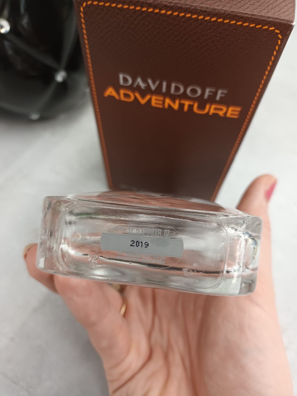 Flakon i pudełko po perfumach Davidoff Adventure