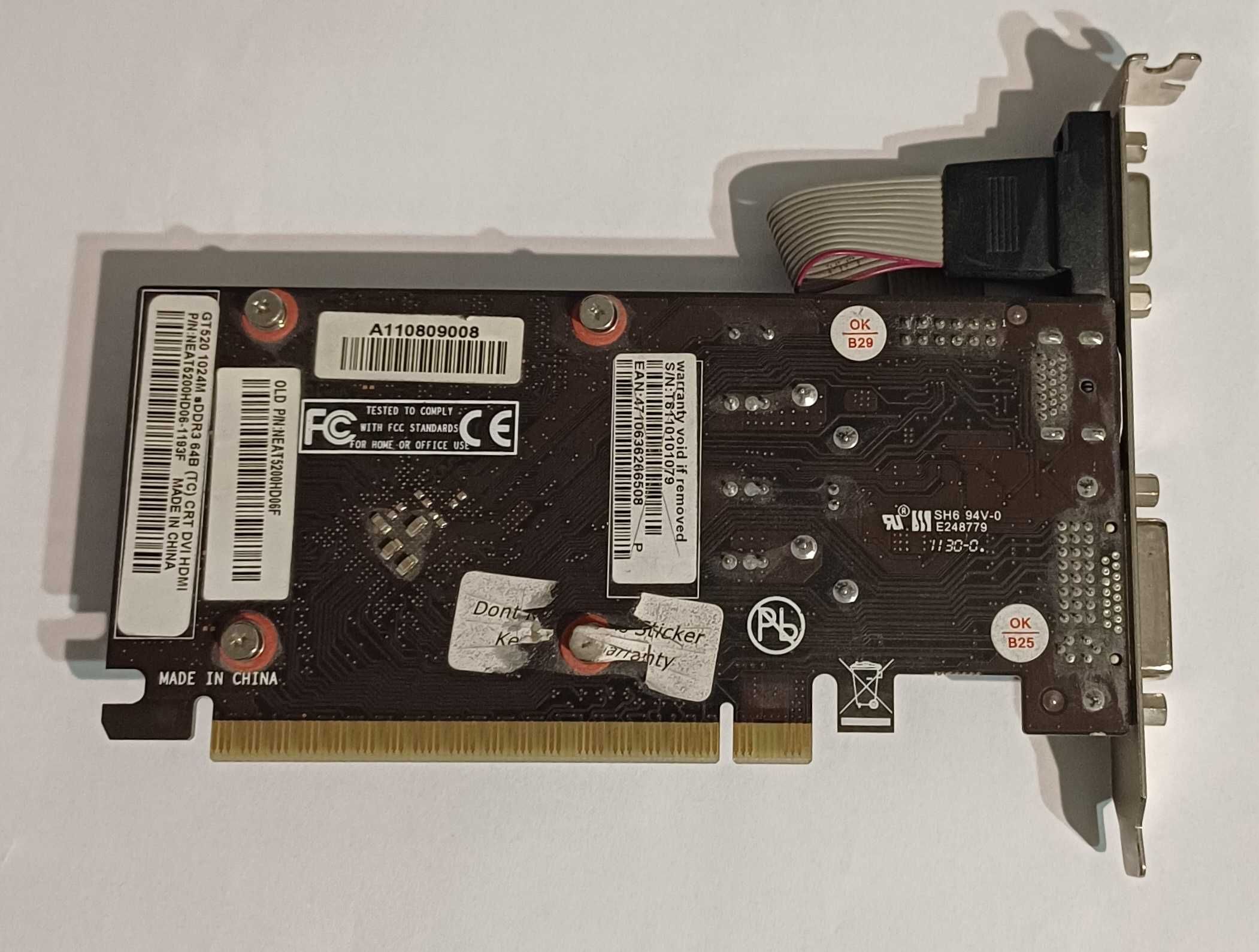 Karta Graficzna Palit GeForce GT 520 1GB DDR3 64-bit