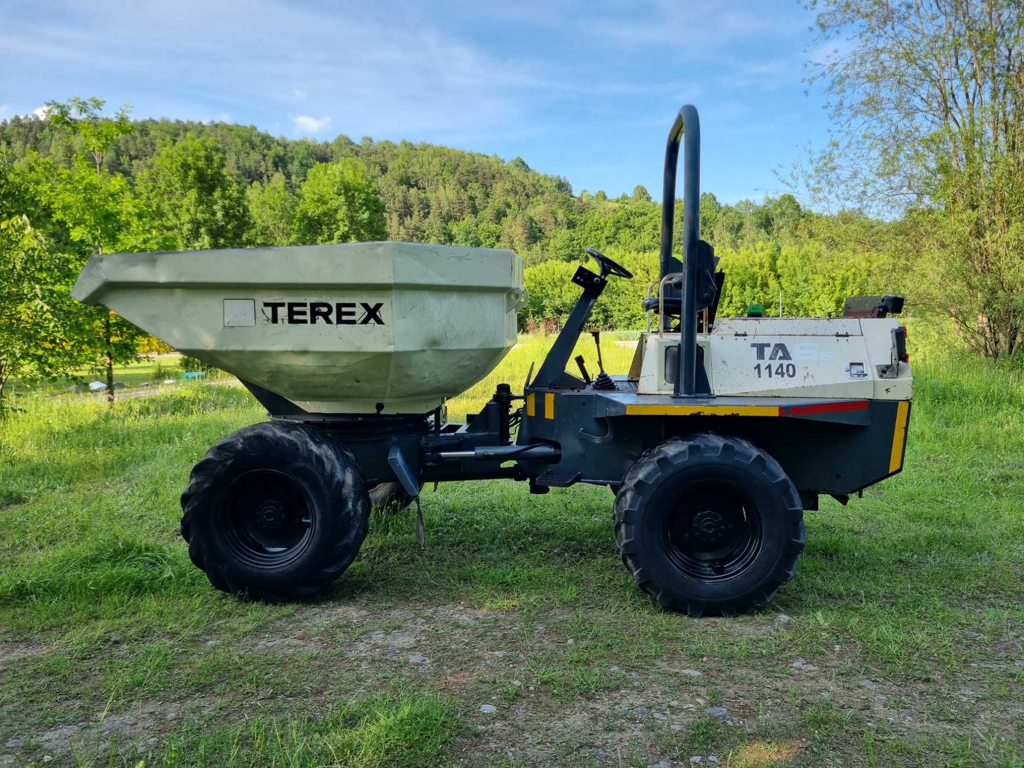 Wozidło 6ton TEREX JAK NOWE z Norwegii 4X4 OBRÓT Kiper PERKINS TURBO