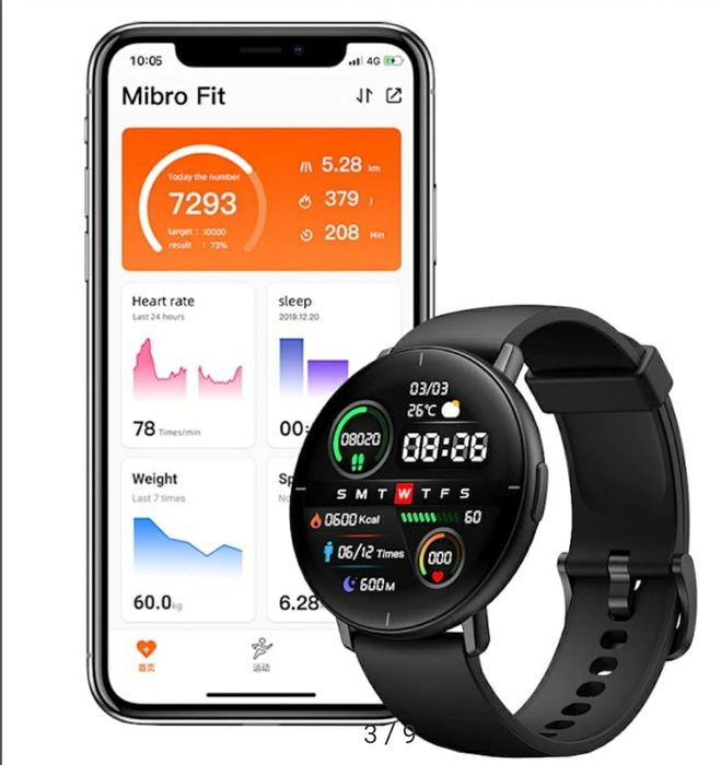 Smartwatch Mibro Lite com oferta de 2 braceletes
