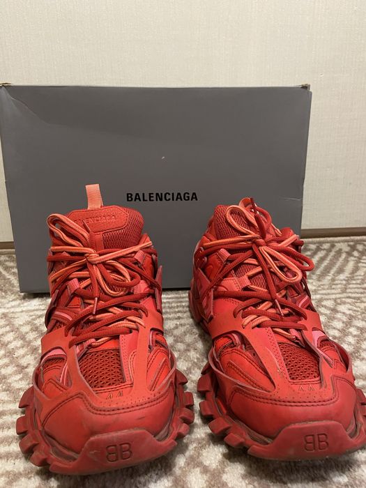 Кросовки balenciaga track full red