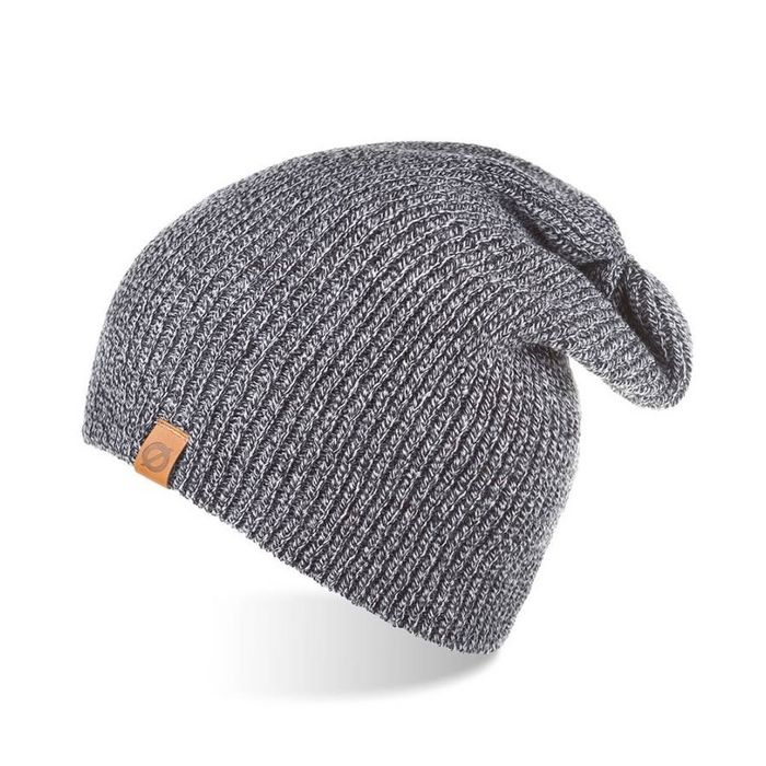 Ciepła czapka męska uszatka z polarem pilotka CZ7-LGM