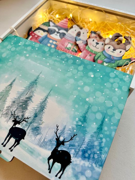 Новорічний подарунок, подарунковий набір з ялинковими іграшками