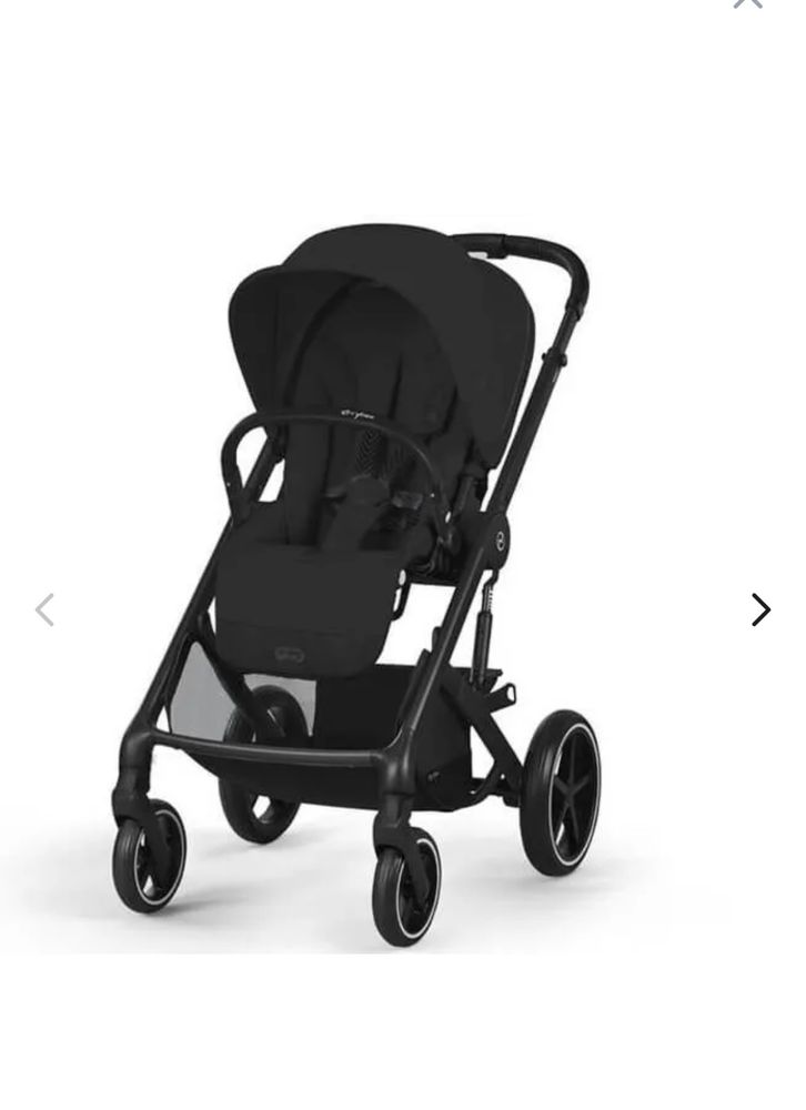 Cybex balios s lux 2.0 czarny - zestaw gondola + spacerowka+ adapter