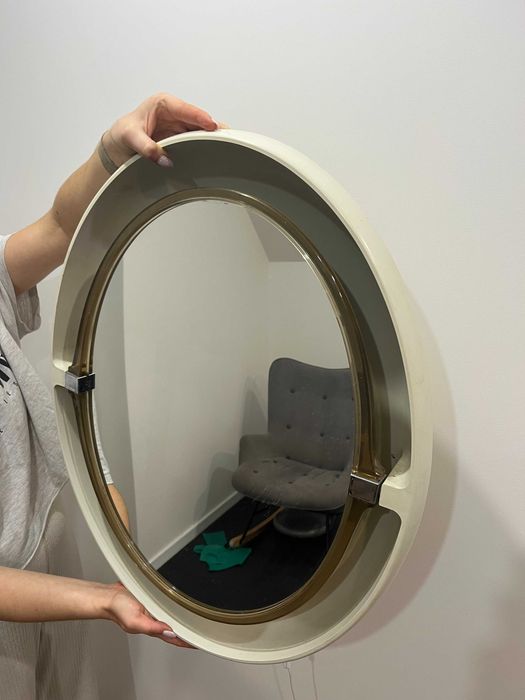 Przepiękne lustro retro z podświetleniem