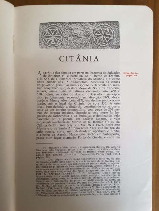 Mário Cardozo - CITÂNIA DE BRITEIROS E CASTRO DE SABROSO