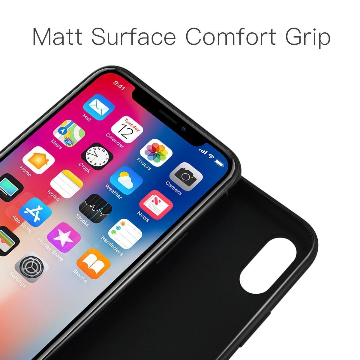 Etui Matt Black Ultra Thin Soft Case Etui Silikonowe  Iphone X/Xs