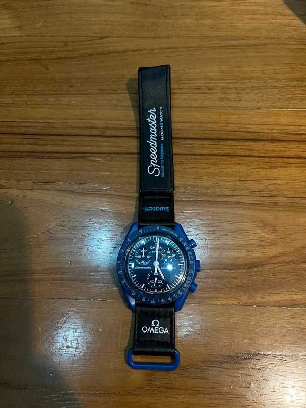 Omega x Swatch Neptune Mission Bioceramic - SO33N100 Scratch-Resistant