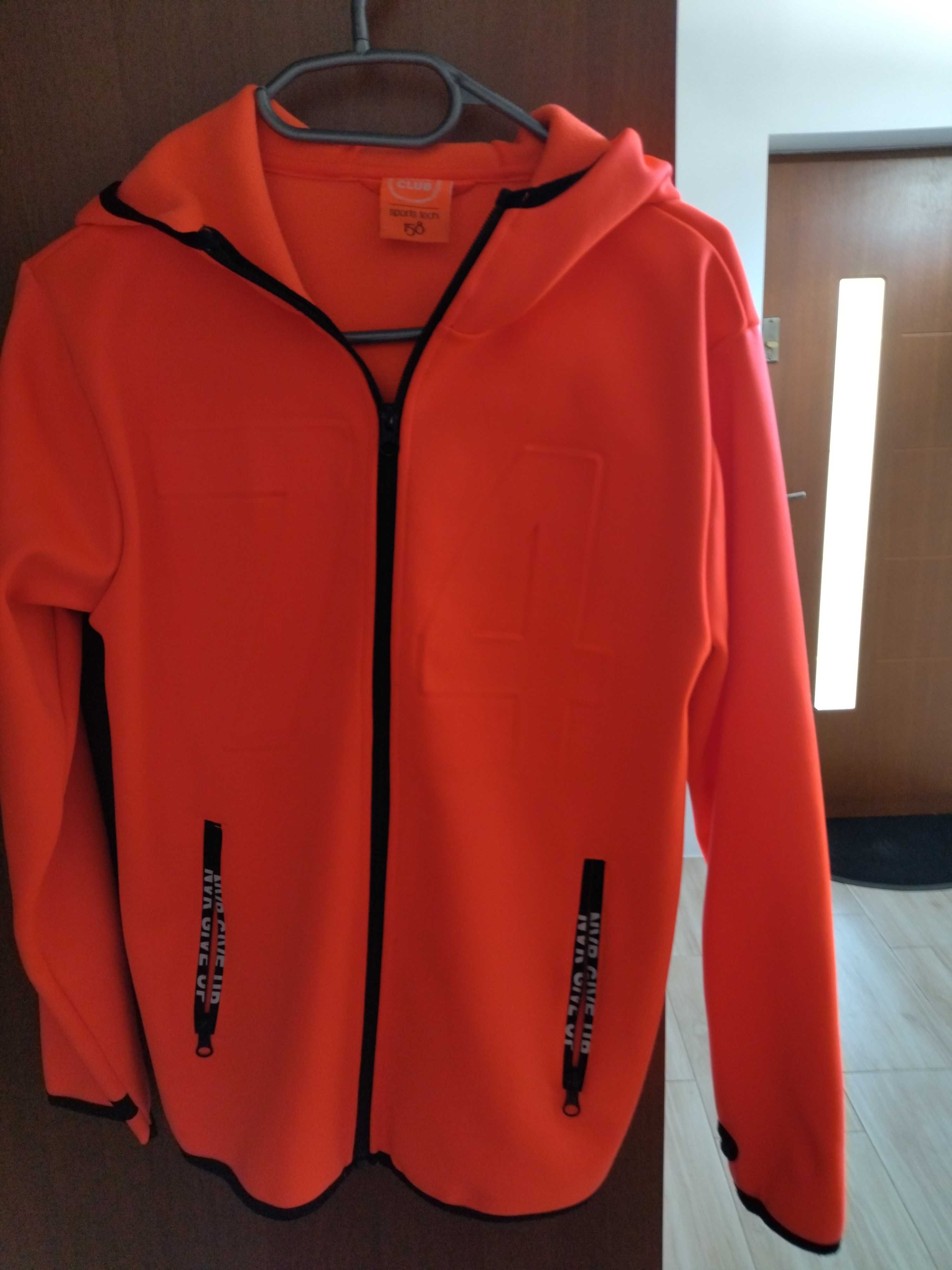 Bluza/kurtka Softshell pomarańczowa cool club rozmiar 158