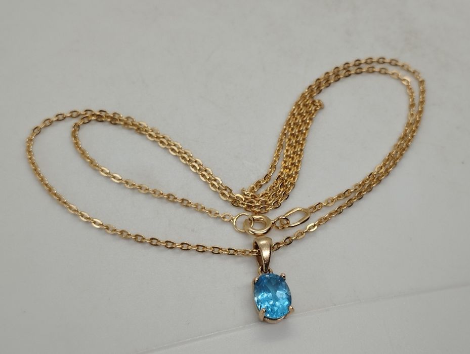 Золотая цепочка с кулончиком 46 см 3.53 грамма