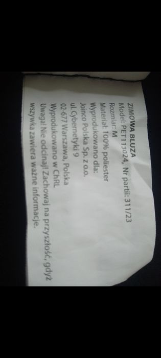 Bluza ubranko dla pieska M