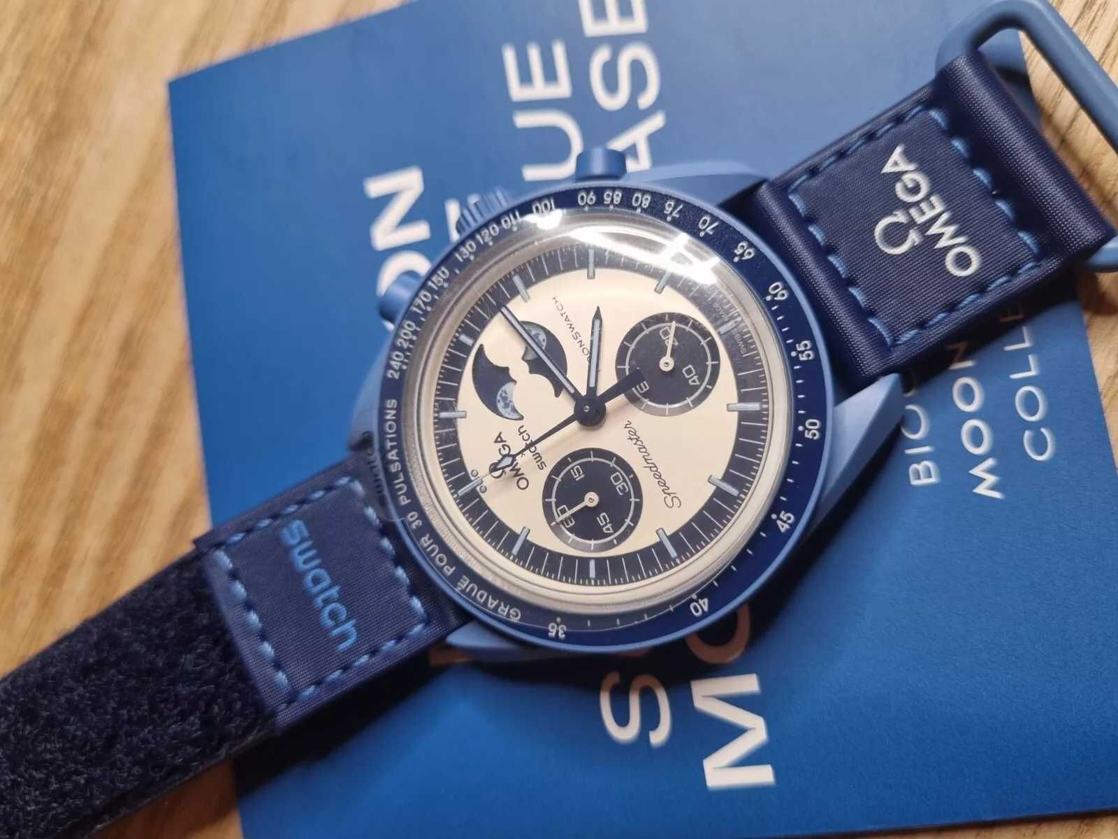 Swatch×Omega Bioceramic Moonswatch Mission to the Super Blue Moonphase