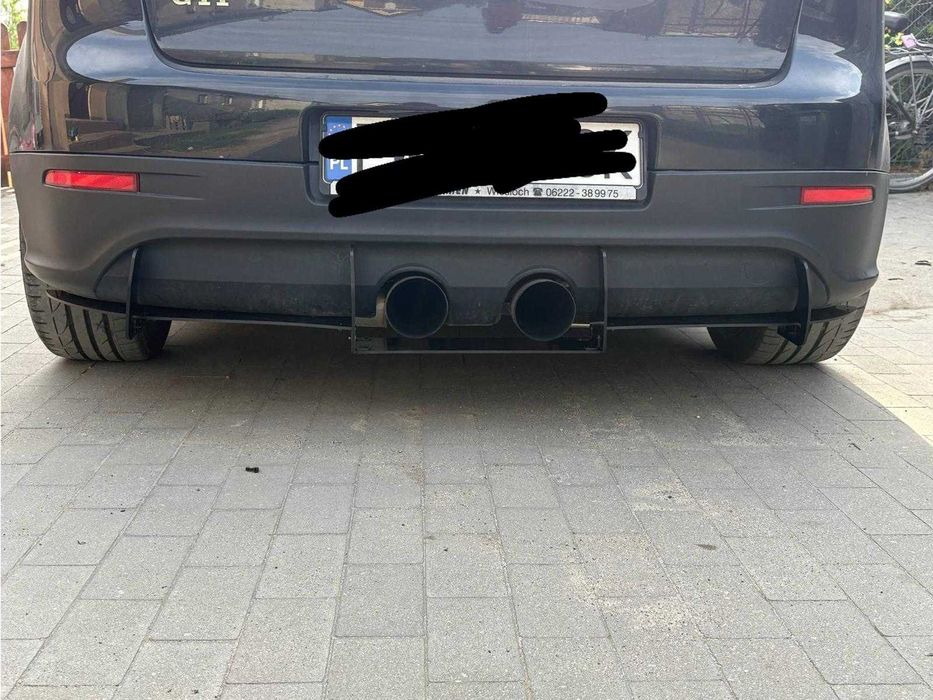 Dyfuzor Tylny VW Golf 5 V R32 Czarny Połysk Nakładka dyfuzora